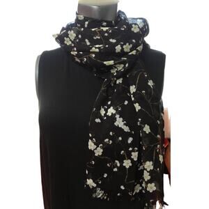 NWT "In Bloom" Scarf by Onam, Beautiful Floral Scarf Made From Bamboo Rayon
